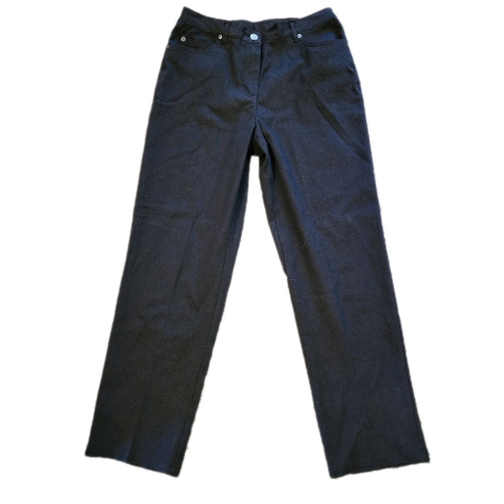 Petite Black Slack Style Jeans